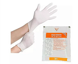 Luva de Látex Cirúrgica 7,5 Estéril (1 Par) Com Pó - Max Touch