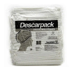 Touca Descartável Sanfonada|Elástica|Ajustável C/ 100 Uni - Descarpack