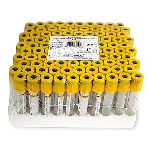 Tubo Gel a Vácuo C/ 100 Unidades - Plástico 3,5ml - Labor Import