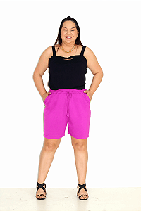 Bermuda em Viscolycra Lisa com Bolso