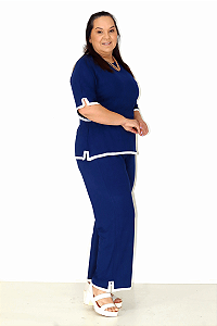 Conjunto em Viscolycra Lisa Pantacourt e Bata