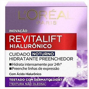 Creme Hidratante Facial Revitalift Hialurônico Noturno 49g