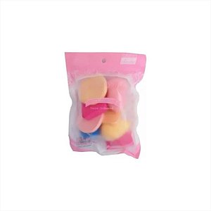 Kit 9 Unidades Esponja De Maquiagem Para Pó Corretivo Base