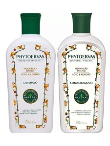 Phytoervas Shamp 250ml+ Cond 250ml Coco E Algodão Hidratação