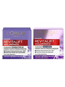 Kit Loreal Revitalift Hialurônico Antirrugas Diurno+noturno