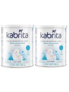 Leite Kabrita 1 (400g) Formula Infantil Kabrita 1 kit com 2