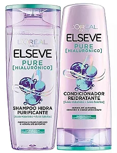 Elseve Pure Hialurônico Shampoo 375ml + Condicionador 170ml