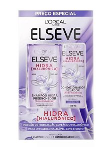 Kit Elseve Shampoo Condicionad Hidra Hialuronico 375ml+170ml