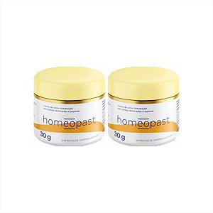 Kit 2 Homeopast Creme Hidratante Ultra Hidratação Pé Mão 30g