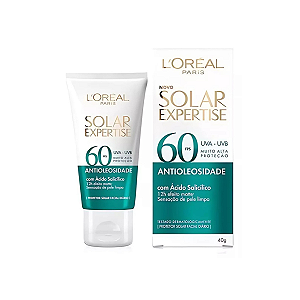 Protetor Solar Antioleosidade Sem Cor FPS60 L'Oréal Paris