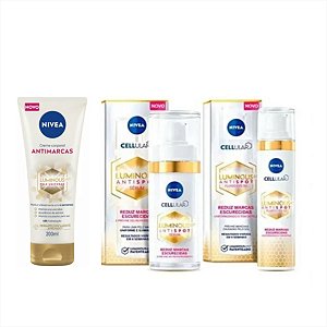 Nivea Luminous Kit Corpo e Rosto Creme Fps50/Serum/ Loção