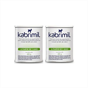 Fórmula Infantil Kabrimil Leite De Cabra 400g kit c/2 latas