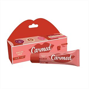 Protetor Labial Carmed Maça do amor com cor 10g Mant cacau