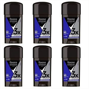 Desodorante Rexona Clinical Clean Creme 58g kit c/06