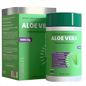Aloe Vera (babosa) 1000mg Suplemento C/60 Cápsulas Fortlfe