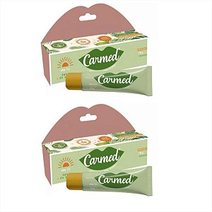 Kit 2 Und Protetor Labial Carmed Água De Coco Fps 30 10g