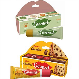 Kit Carmed Agua De Coco E Chocotone Bauducco Labial 10g
