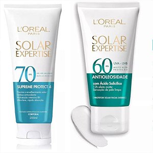 Kit Protetor Solar Loréal Paris Fps70 200ml + Facial Fps60