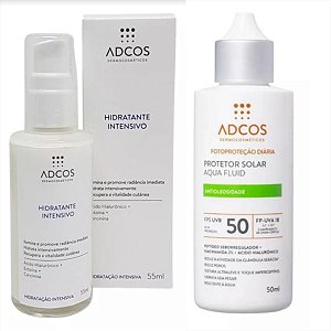 Kit Adcos Facial Hidratação Intensiva e Aqua Fluid Fps50
