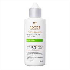Protetor Solar Facial Adcos Aqua Fluid Fps50 Incolor 40ml