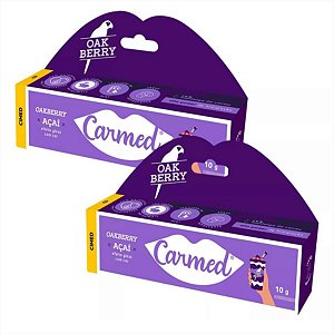 Kit 2 Und Hidratante Labial Carmed Açai Oakberry 10g Com Cor