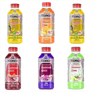 Sorox Bebida Isotonica Sem Açucar Sabores Sortidos 550ml c/6
