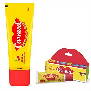 Kit Carmed Gel Dental e Protetor Labial 10g Cereja