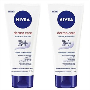 Hidratante Intensivo Corporal Derma Care 200ml Nivea kit c/2