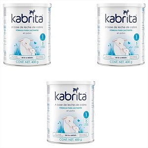 Fórmula Infantil Kabrita 1 Leite De Cabra 400g kit c/3