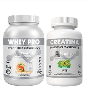 Whey Protein 900g Damasco e Creatina Gomas  (uva) Einstein