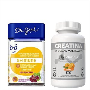 5+ Imune c/30 Fini Dr Good Creatina Monohidratada Laranja