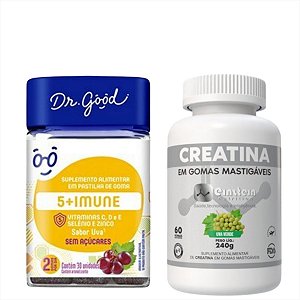 Vitamina C,D,E,Selênio E Zinco Fini Dr Good e Creatina Gummy