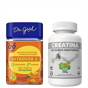 Creatina Monohidratada Uva e Vitamina C c/30 Dr Good Fini