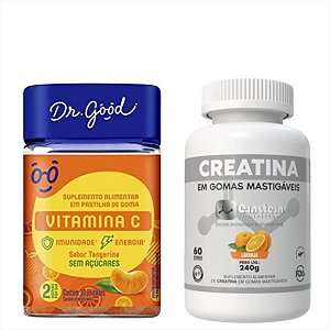 Vitamina C c/30 Dr Good Fini e Creatina Monohidratada Gummy