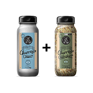 Sal de Parrilla 1,1 Kg + Sal de Parrilla com Chimichurri 1,010 Kg