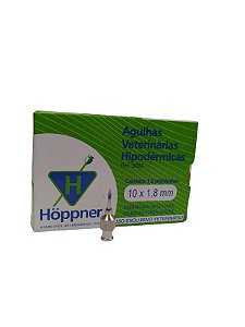 Agulha Vet. Hipodermica 10X18 Hoppner
