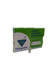 Agulha Vet. Hipodermica 15X15 Hoppner