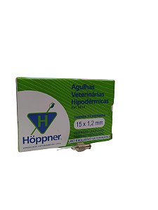Agulha Vet. Hipodermica 15X12 Hoppner