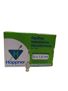 Agulha Vet. Hipodermica 20X18 Hoppner