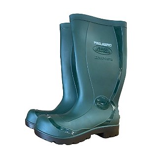 BOTA PVC PROAGRO CALFOR PAMPEANA VERDE/PRETA - N 38