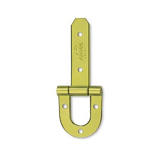 DOBRADIÇA FERRADURA HASTE CURTA DOURADA N.4 - 25CM - FORSUL