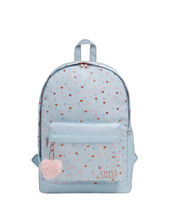 MOCHILA COSTA ACADEMIE CORAÇÃO METALIZA AZ