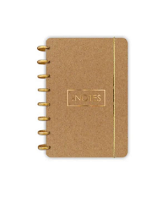 Caderno De Disco Basic Inteligente A5 My Notes Kraft 80 Fls