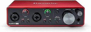 INTERFACE DE AUDIO FOCUSRITE SCARLETT 2I2 GERAÇÃO 3