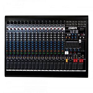 MESA DE SOM PROFISSIONAL 16 CANAIS DBR DM 16 USB
