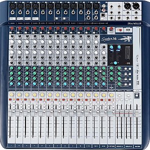 MESA DE SOM SOUNDCRAFT SIGNATURE 16 ANALÓGICA 16 CANAIS