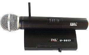 MICROFONE SEM FIO JWL UHF U-8017 MÃO