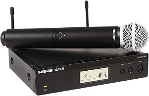 Microfone sem fio SHURE Profissional BLX24R / SM58