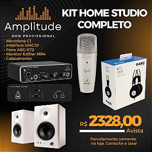 Kit Home Studio Completo Behringer