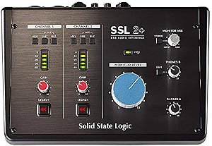 Interface de áudio USB 2x4 entradas e MIDI SSL 2+ Plus